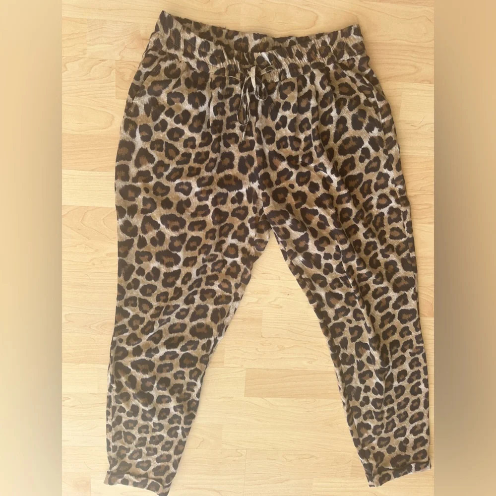 Zara woman Leopard Print Joggers